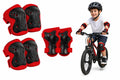 Kunert Kids protective gear set Tomi 2, 6-piece: knee, elbow and wrist guards – black-red