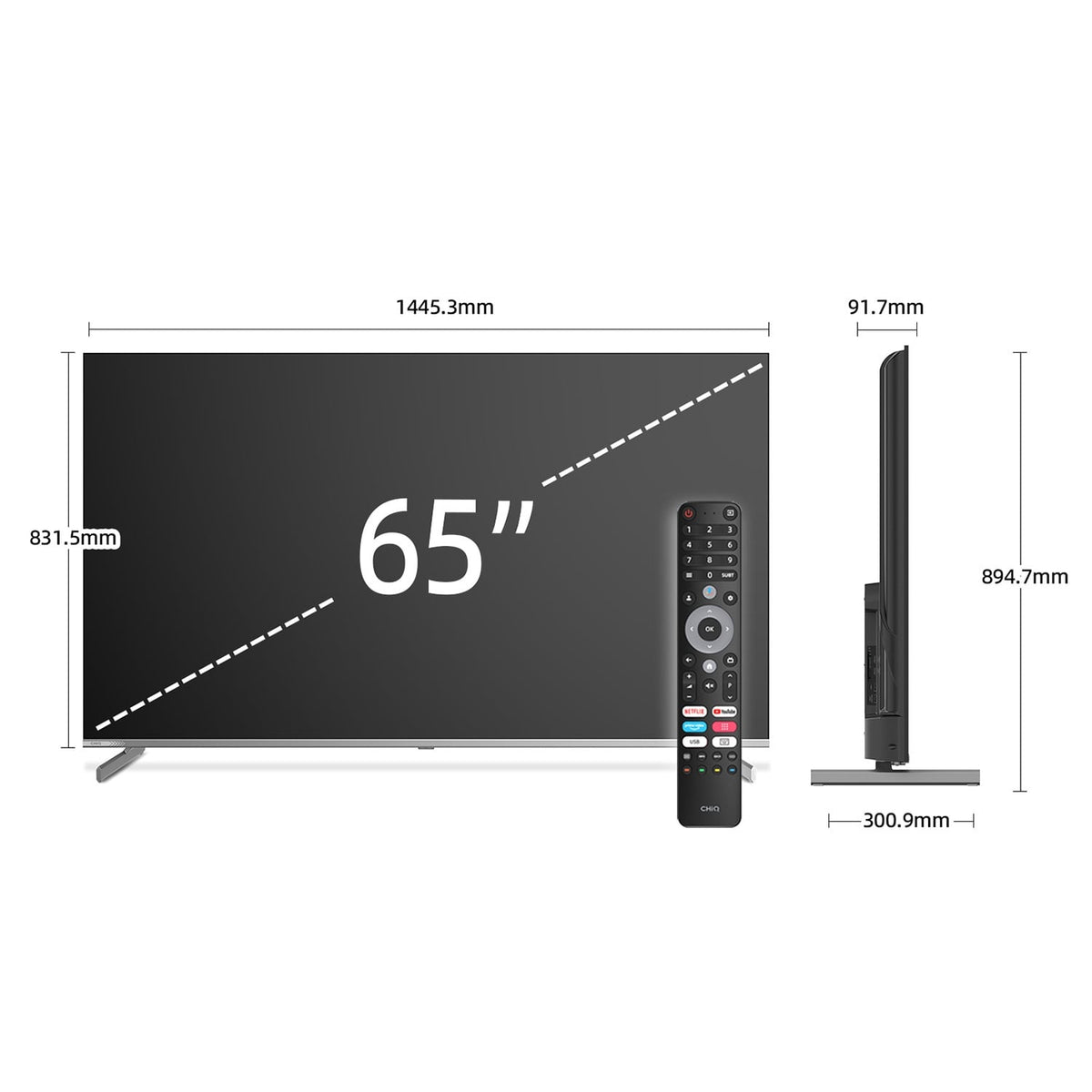 CHiQ M65QN9V 65" 4K MiniLED TV with Google TV - photo 4
