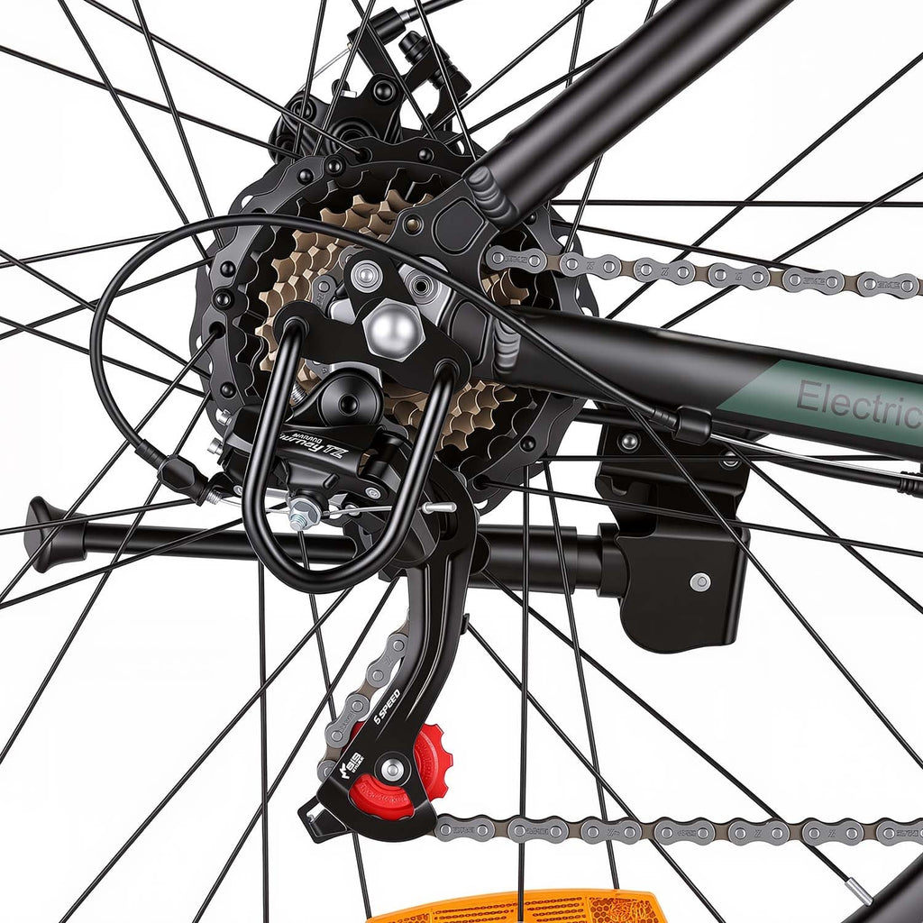 Ancheer Electric Mountain Bike 27.5" – Black / Green - photo 5