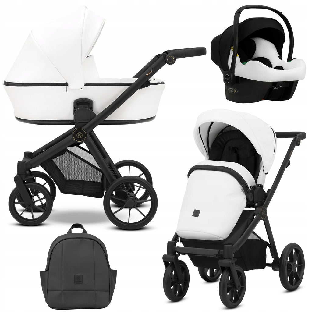 Kunert Brav 3-in-1 Stroller – White – image 1