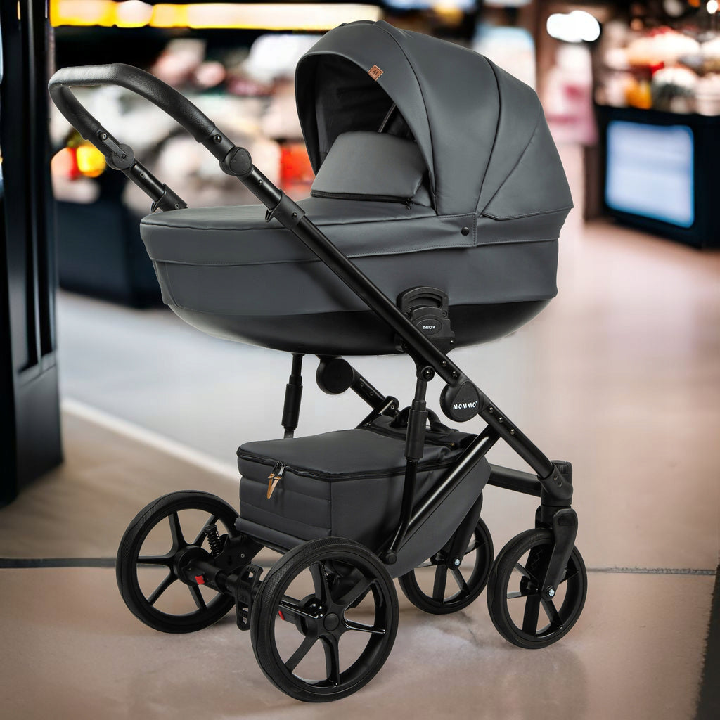 MOMMO Deluxe 3-in-1 Stroller – Grey – image 10