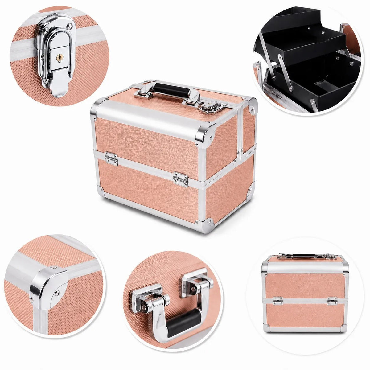 Kunert Aluminium beauty case Amara – pink