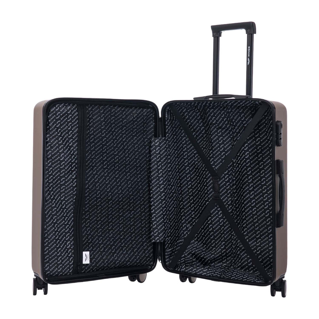 Wings Coot 3-Piece Hard Shell Suitcase Set – Champagne - photo 4