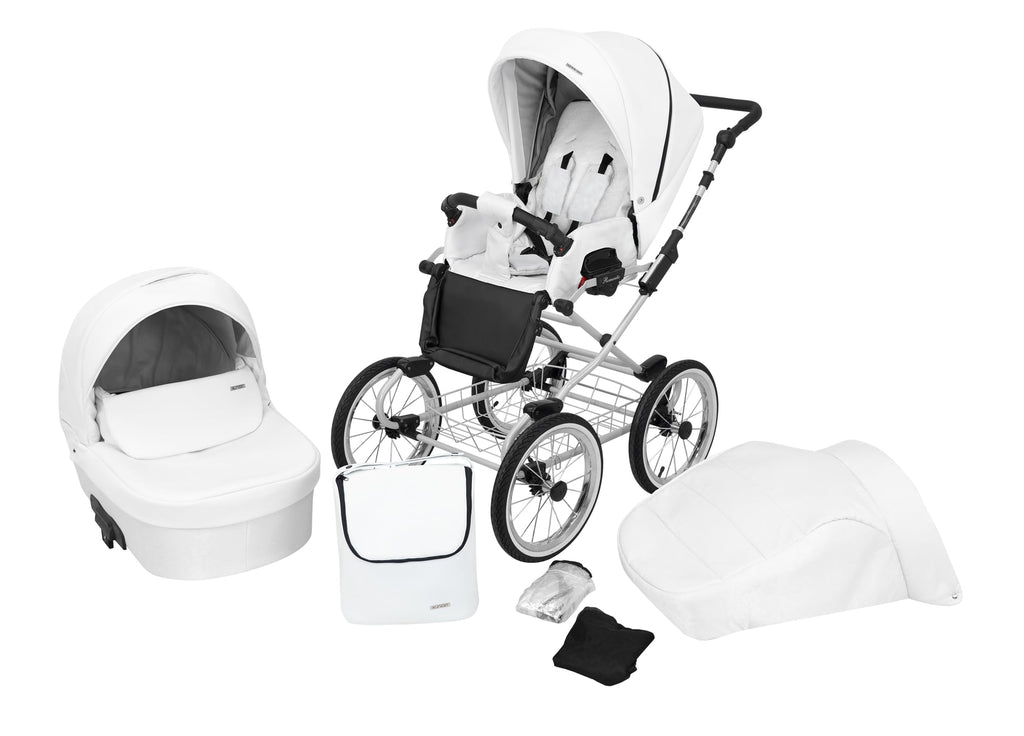 Kunert Romantic 2-in-1 Stroller – White Eco – image 1