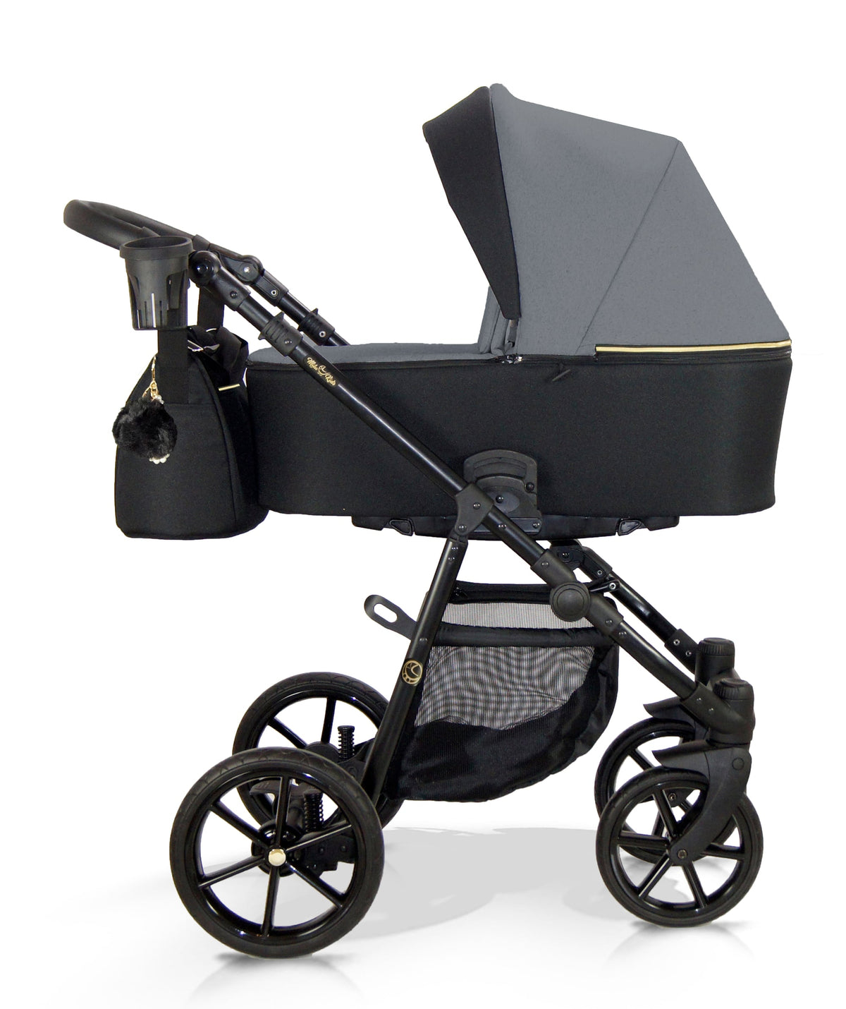 Wózek dziecięcy Milukids Risso 3w1 - RIS-13 (złoty stelaż)