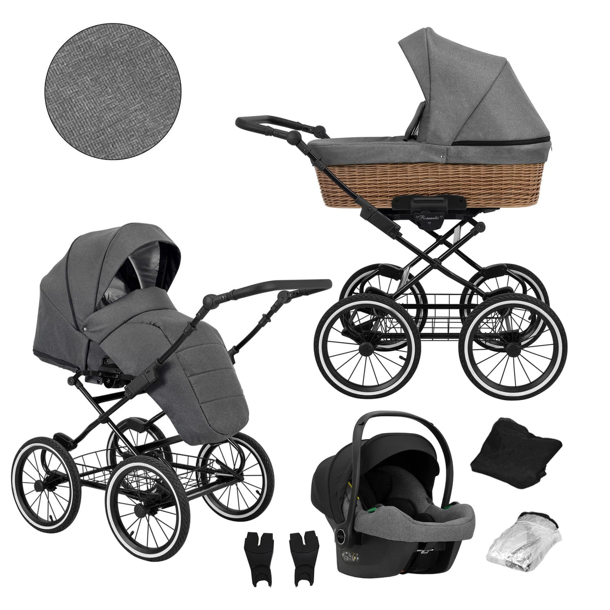 Kunert Romantic Classic 3-in-1 Stroller – ROM-06 – image 1