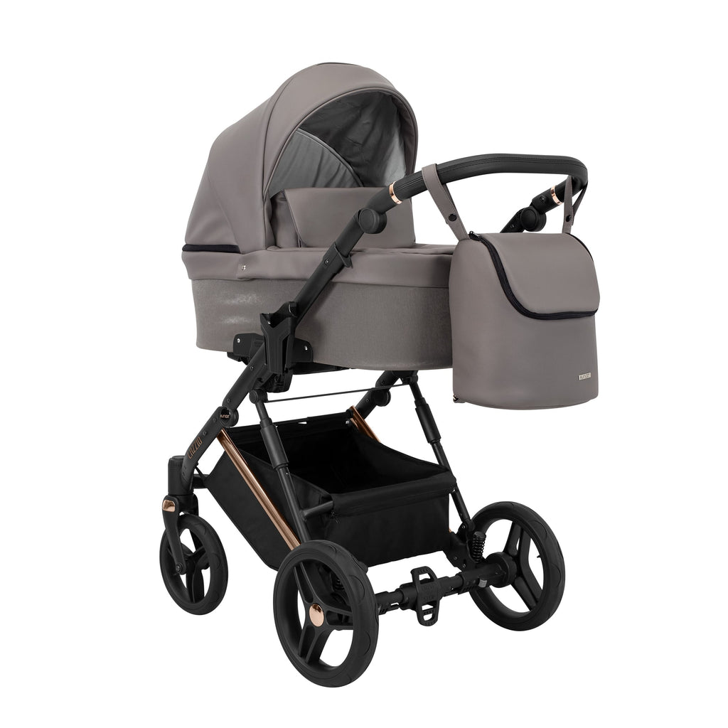 Wózek dziecięcy Kunert Lazzio Premium 3w1 - Miedziana rama - kolor: Grafit Eco
