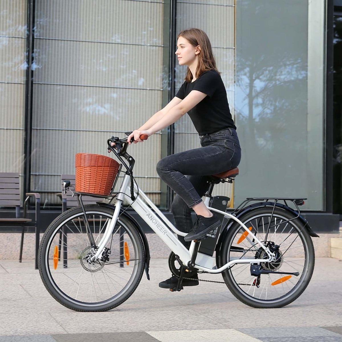 Ancheer AMAK00012 Women's Electric Bike 26" – White - photo 15