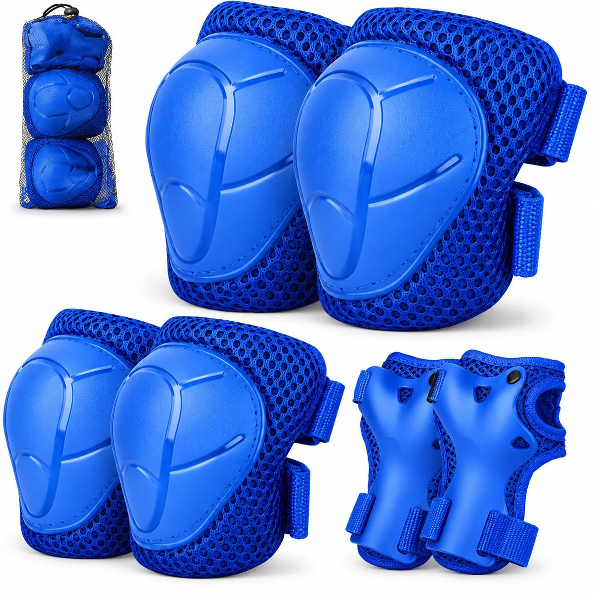 Kunert Kids protective gear set Niko 1, 6-piece: knee, elbow and wrist guards – blue - photo 4