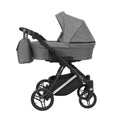 Kunert Lazzio Premium Pram with Carrycot – Silver Frame – Grey