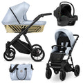Wózek dziecięcy Kunert Ivento Glam 3w1 - kolor: Eco Baby Blue Metalic