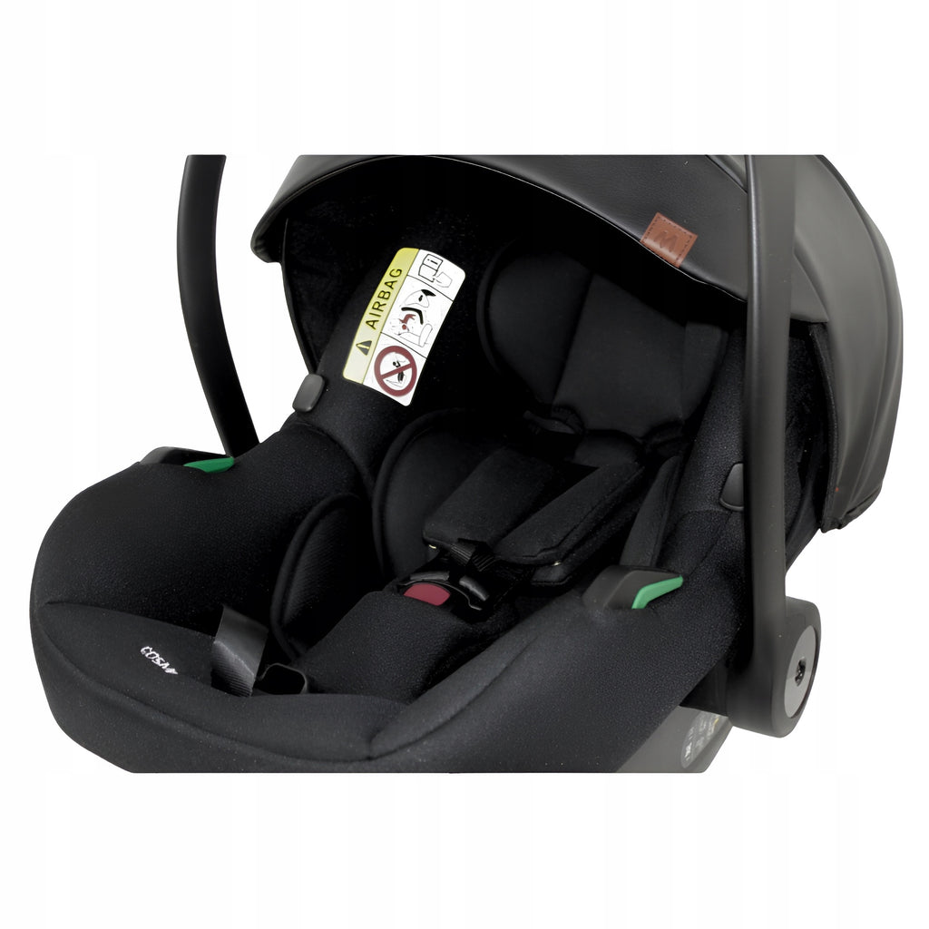 MOMMO Deluxe 3-in-1 Stroller – Black – image 12