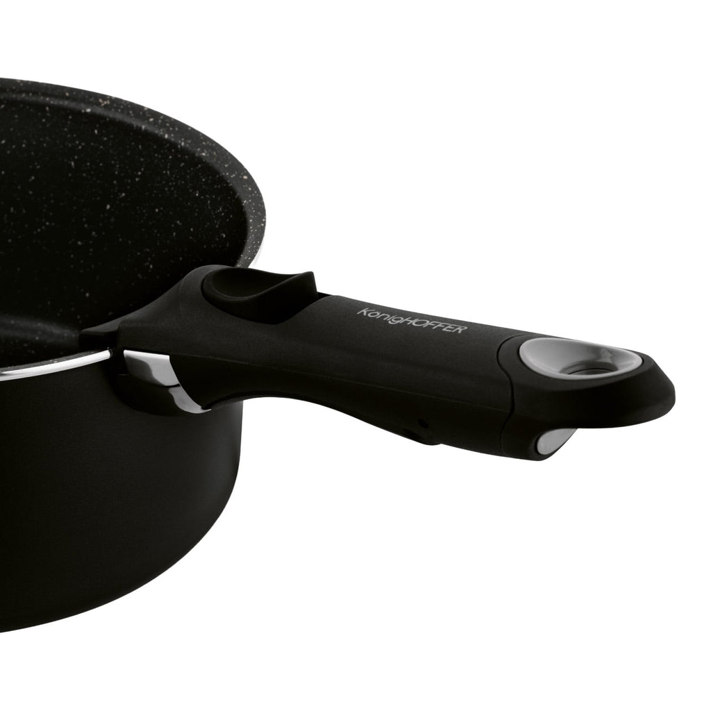 Konighoffer Spinel Black Cookware Set – 16/18/20 cm, Detachable Handle - photo 6