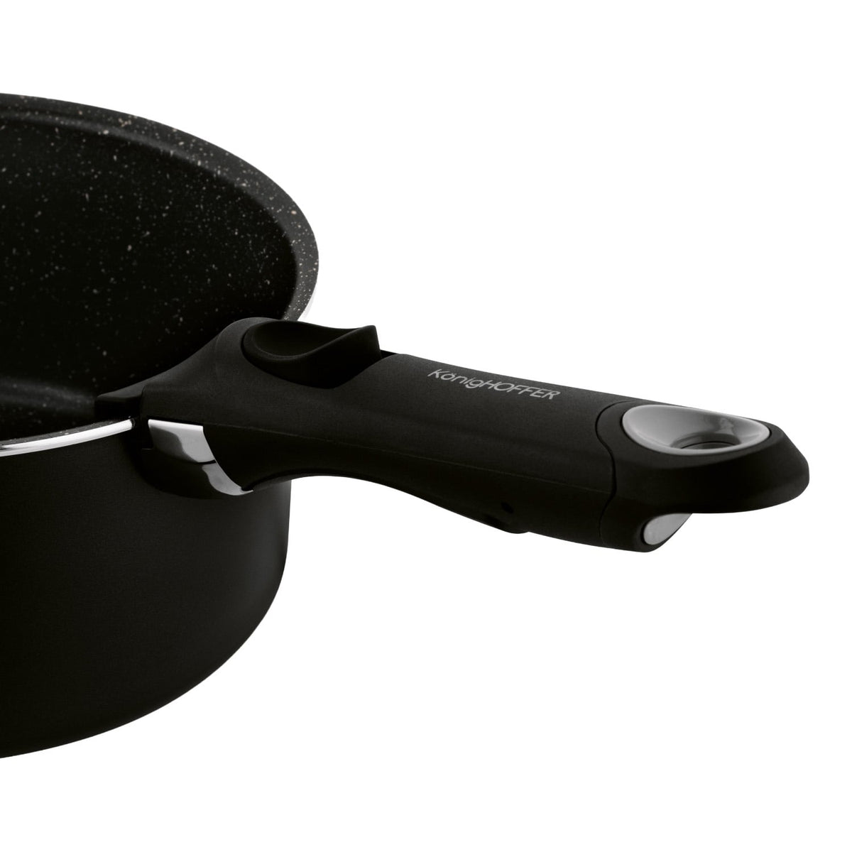 Konighoffer Spinel Black Cookware Set – 16/18/20 cm, Detachable Handle - photo 6