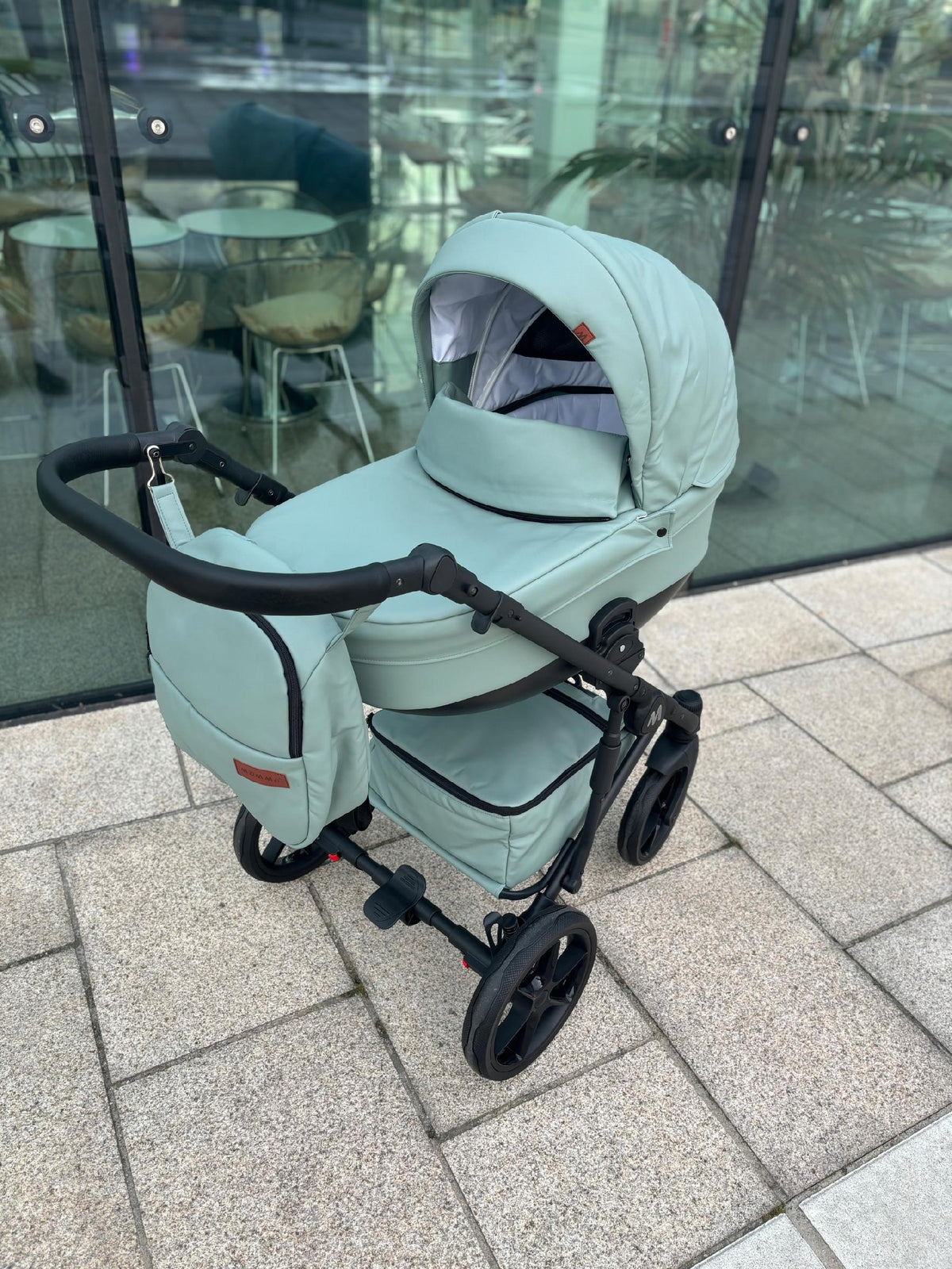 MOMMO Deluxe 3-in-1 Stroller – Mint – image 3
