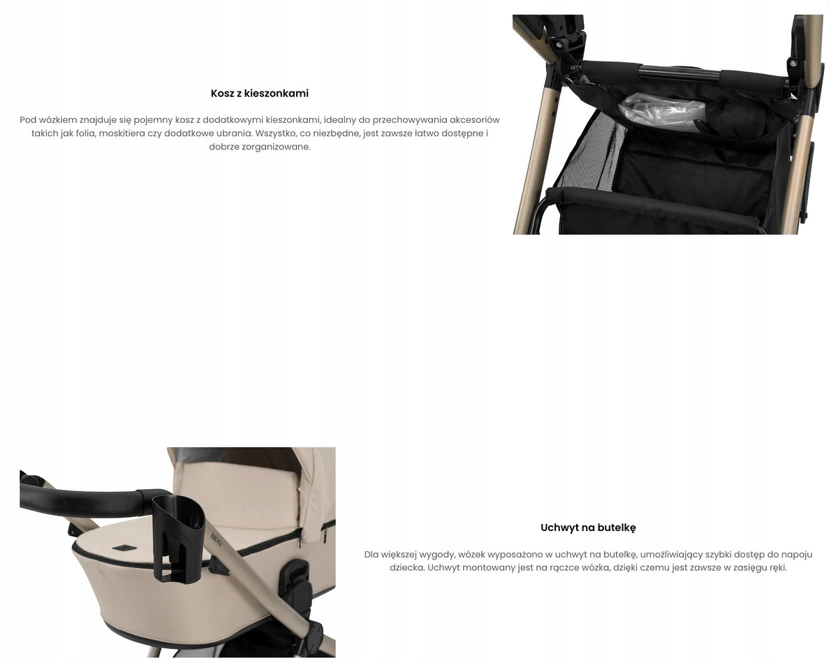 Kunert Brav 3-in-1 Stroller – White – image 15