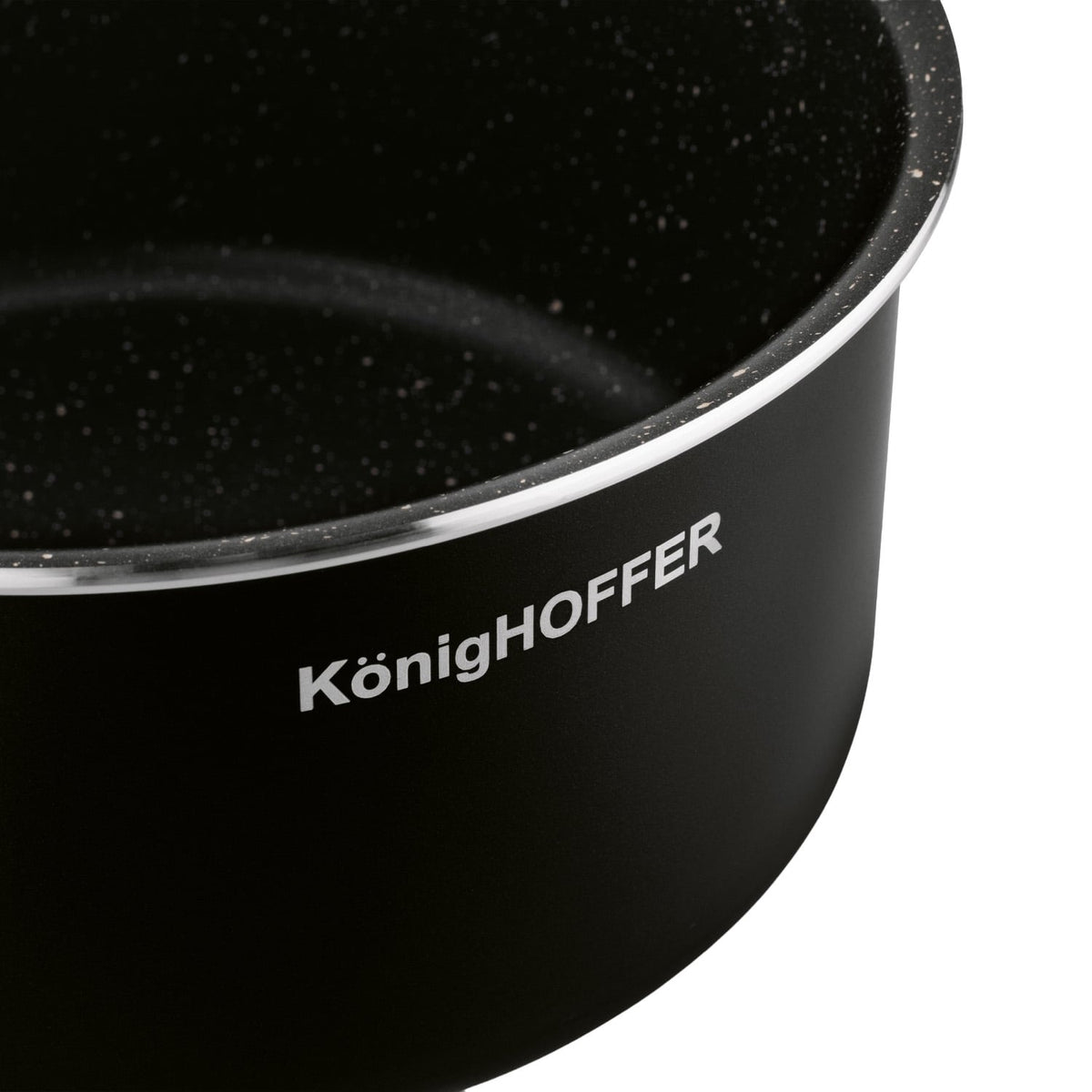 Konighoffer Spinel Black Cookware Set – 16/18/20 cm, Detachable Handle - photo 4