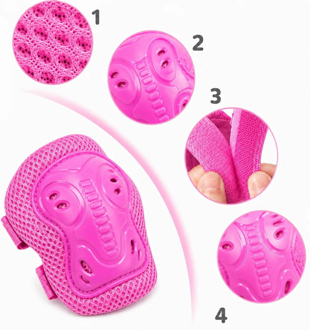 Kunert Kids protective gear set Megi 2, 6-piece: knee, elbow and wrist guards – pink - photo 10
