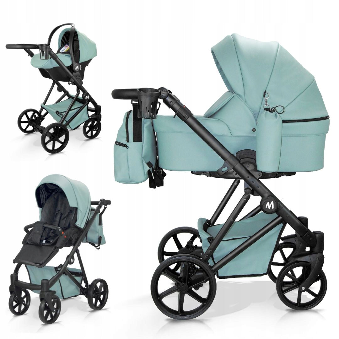 MOMMO Royal 3-in-1 Stroller – Mint – image 1