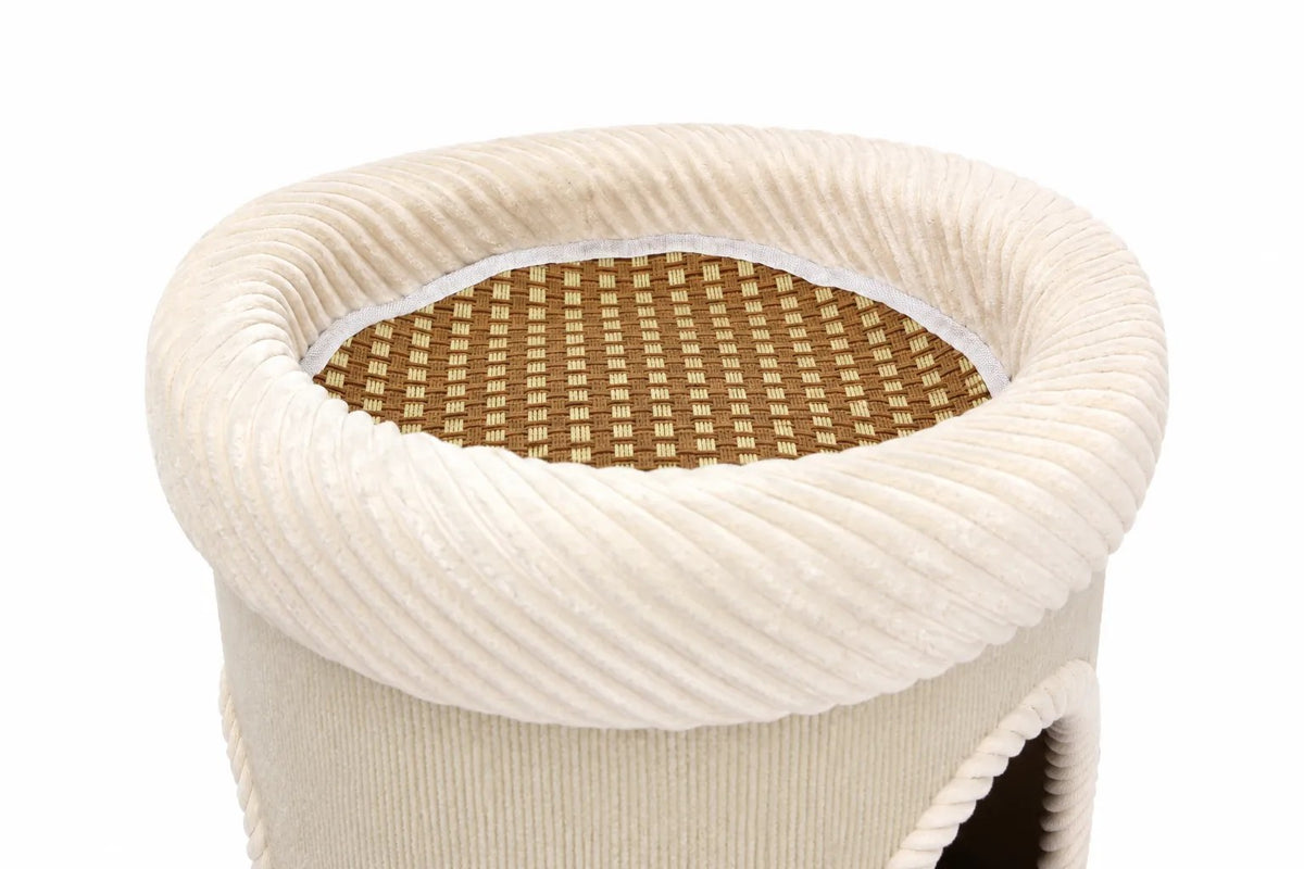 Kunert Cat scratching tower Coco 2-in-1 with bed – cream - photo 7