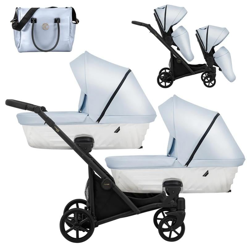 Kunert Ivento Duo 2-in-1 Twin Stroller – Deep Graphite – image 2