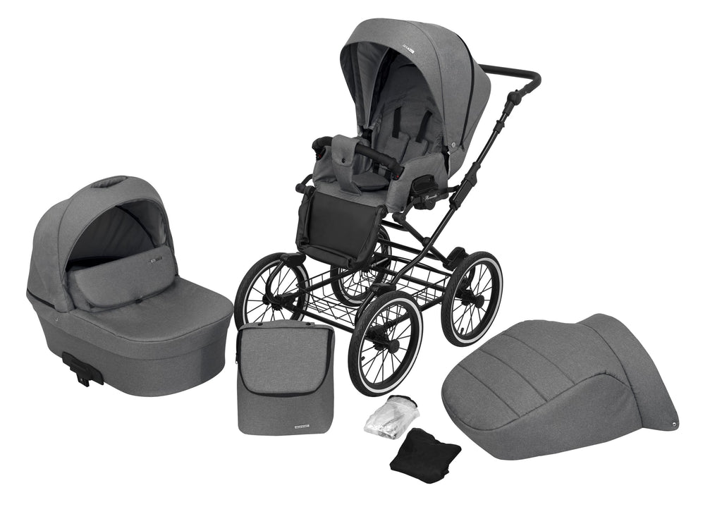 Kunert Romantic 2-in-1 Stroller – Grey – image 1