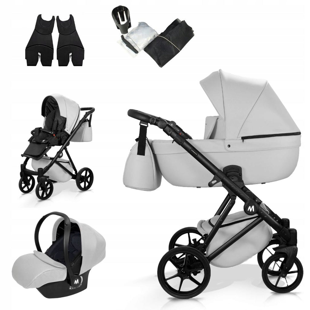 MOMMO Harmony 3-in-1 Stroller – Silver – image 1