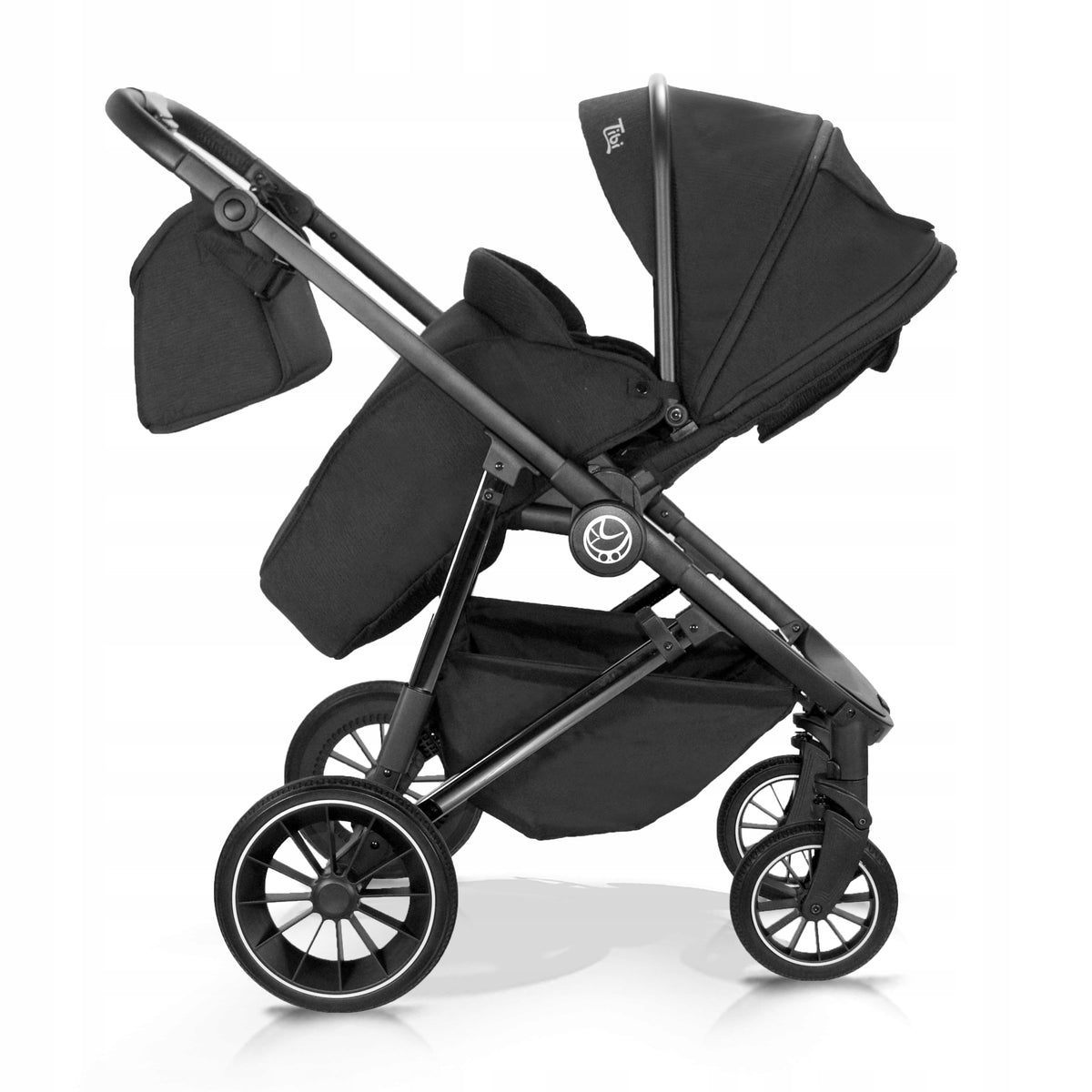 Milukids Tibi 2-in-1 Stroller – Black Electropolished – image 8