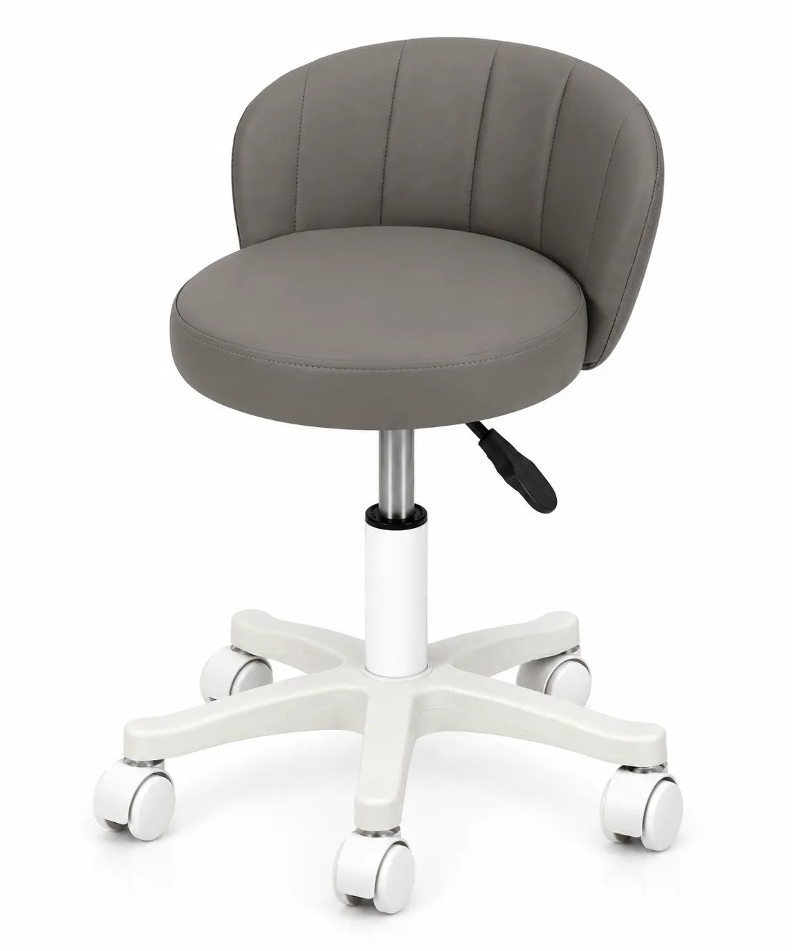 Kunert Beauty stool Aurea with backrest, height-adjustable – grey - photo 4