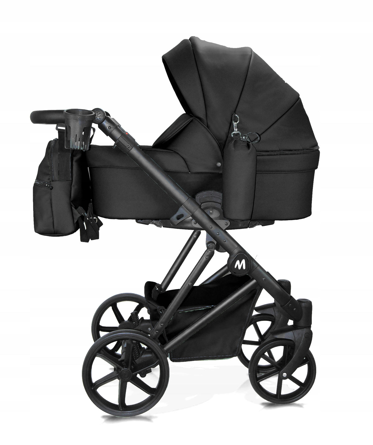 MOMMO Royal 3-in-1 Stroller – Black – image 11