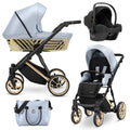 Kunert Ivento Glam Premium 3-in-1 Stroller – Eco Baby Blue Metalic – image 1