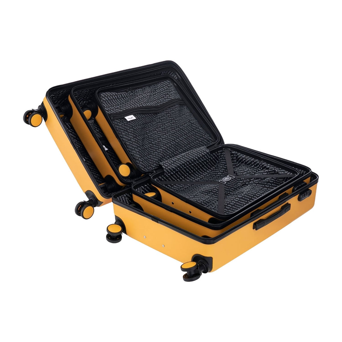 Wings Coot 3-Piece Hard Shell Suitcase Set – Yellow - photo 4