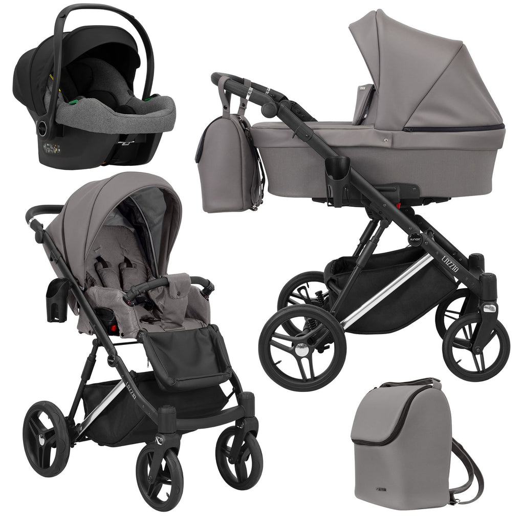 Kunert Lazzio Premium 3-in-1 Stroller – Graphite Eco – image 1