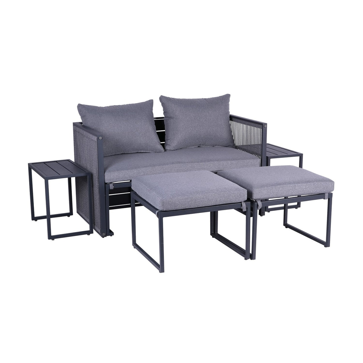 Sanico Goldgarden Sky Garden Furniture Set – 11 Pieces, Black