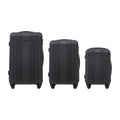 Wings Kestrel 3-Piece Hard Shell Suitcase Set – Black