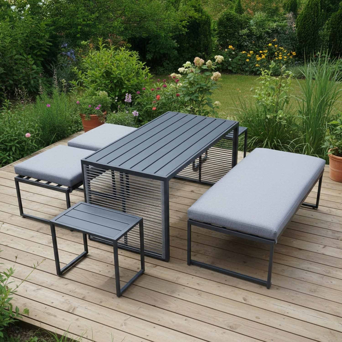 Sanico Goldgarden Sky Garden Furniture Set – 11 Pieces, Black - photo 6