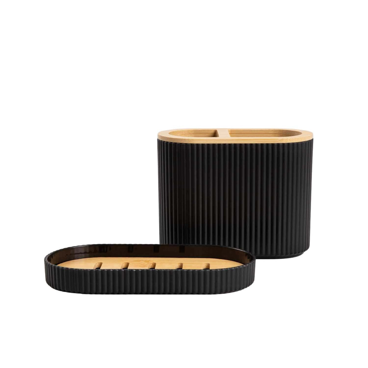 Homla Loreto Bathroom Set – 5 Pieces, Black - photo 3