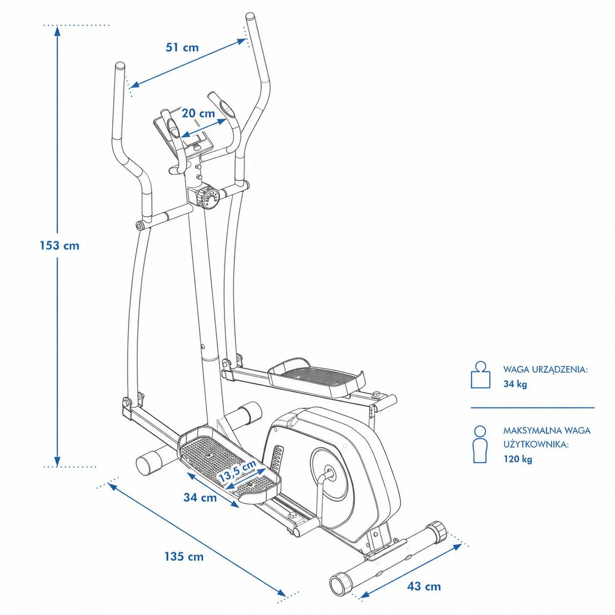 Kunert Magnetic elliptical trainer MoveX – black - photo 8