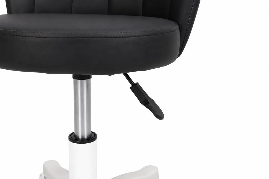 Kunert Beauty stool Aurea with backrest, height-adjustable – black - photo 8