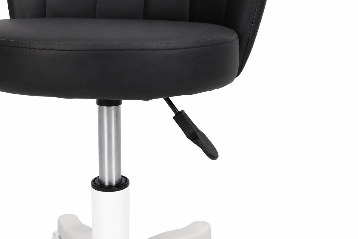 Kunert Beauty stool Aurea with backrest, height-adjustable – black - photo 8