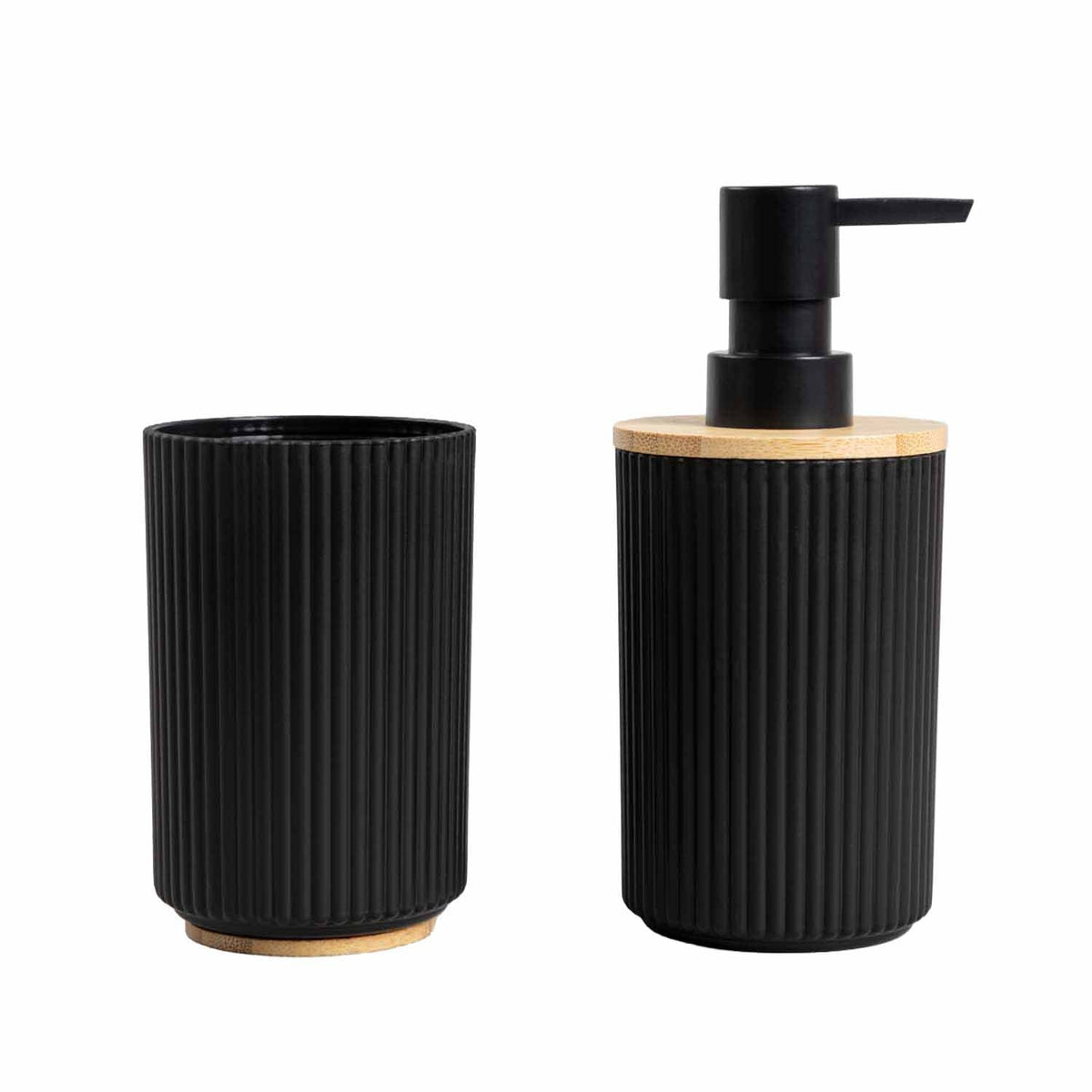 Homla Loreto Bathroom Set – 5 Pieces, Black - photo 2