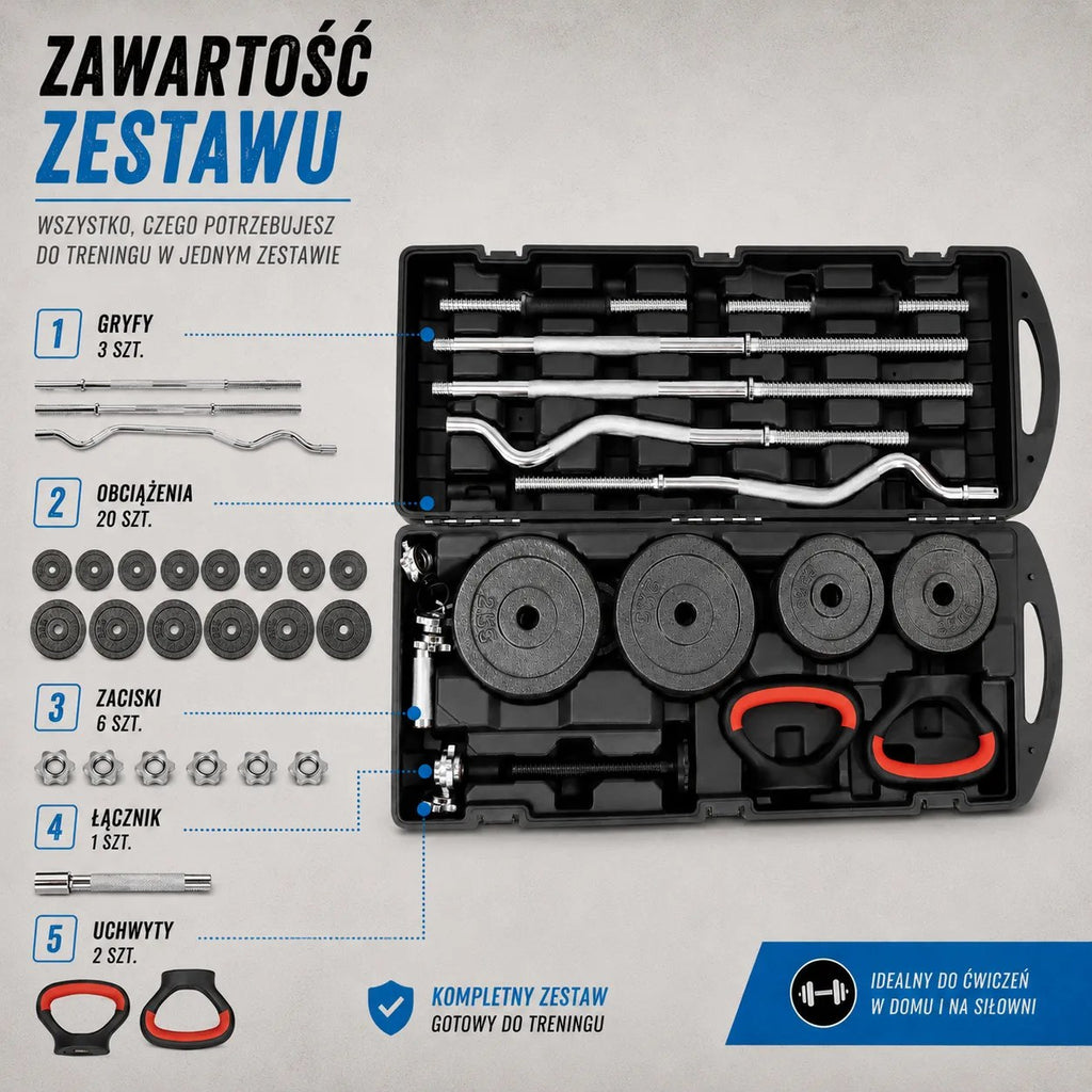Kunert Dumbbell & barbell set FOCUS 58 kg - photo 3