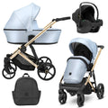 Kunert Arizo Premium 3-in-1 Stroller – Baby Blue Eco – image 1