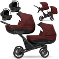 Kunert Booster 3-in-1 Twin Stroller – Burgundy – image 1