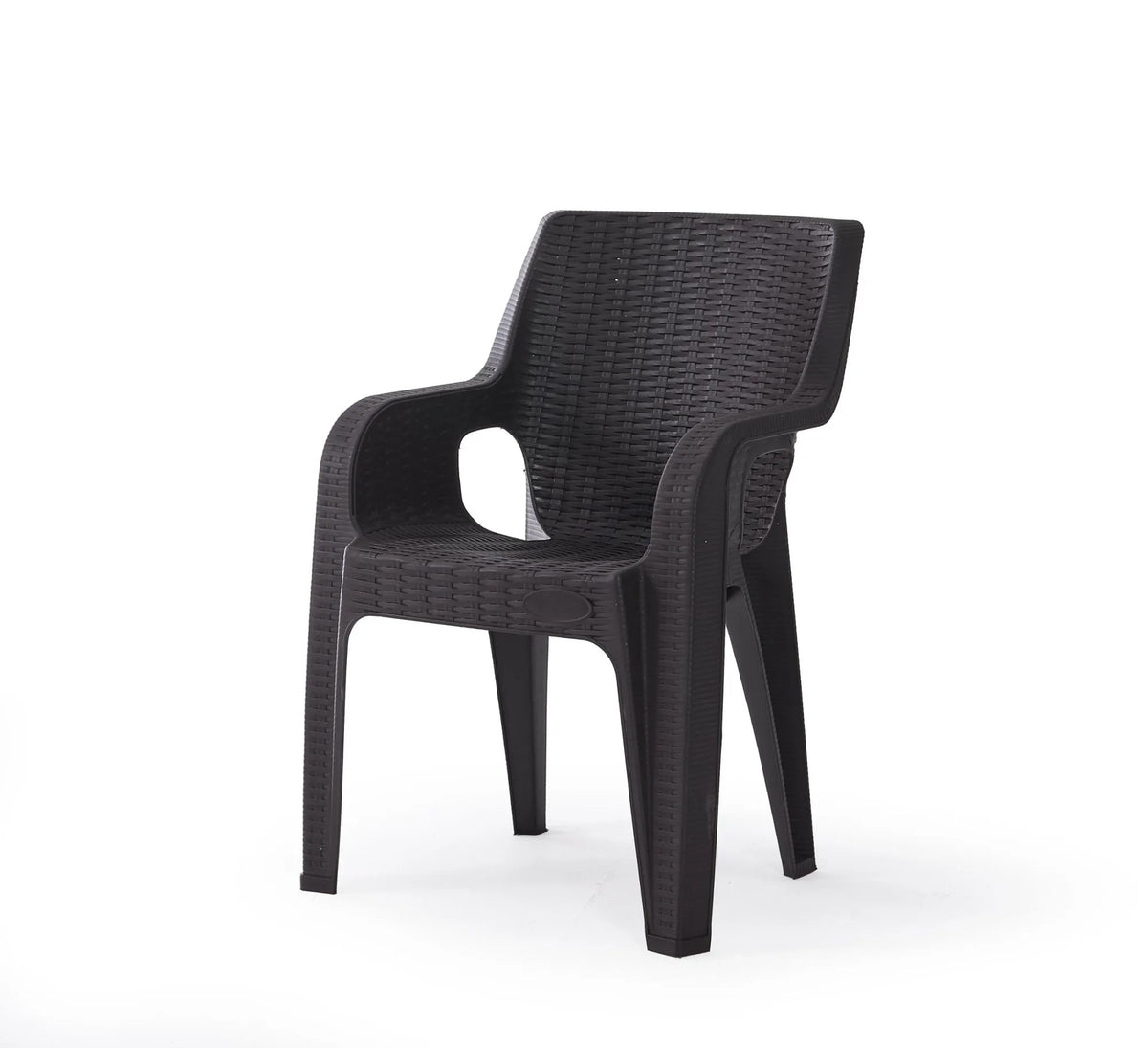 Kunert Garden furniture set Solo 6+1: table + 6 chairs, rattan look – graphite - photo 2