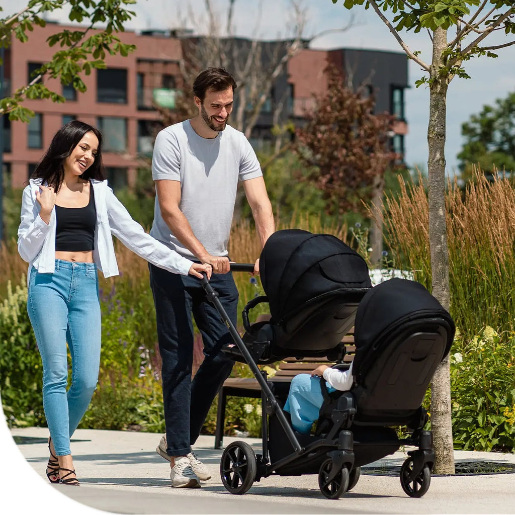 Kunert Ivento Duo 3-in-1 Twin Stroller – White Pearl – image 3