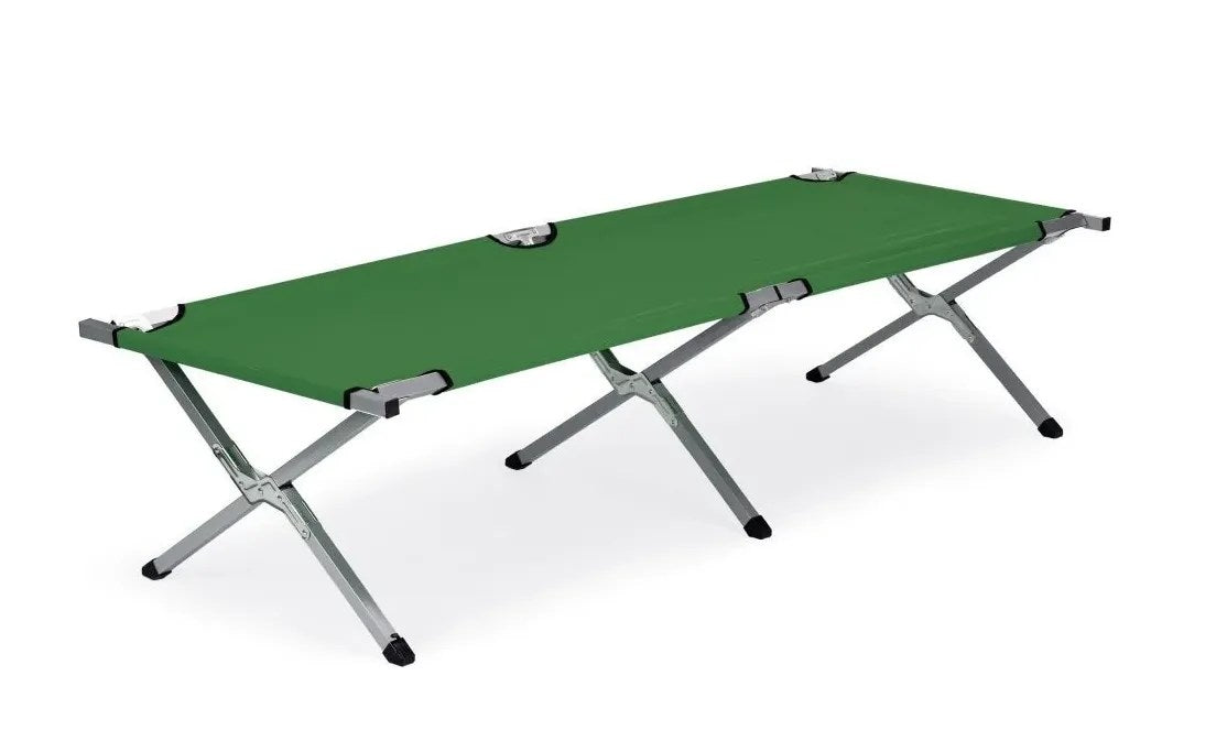 Kunert Folding camp bed Iron with carry bag, up to 120 kg – green - photo 2