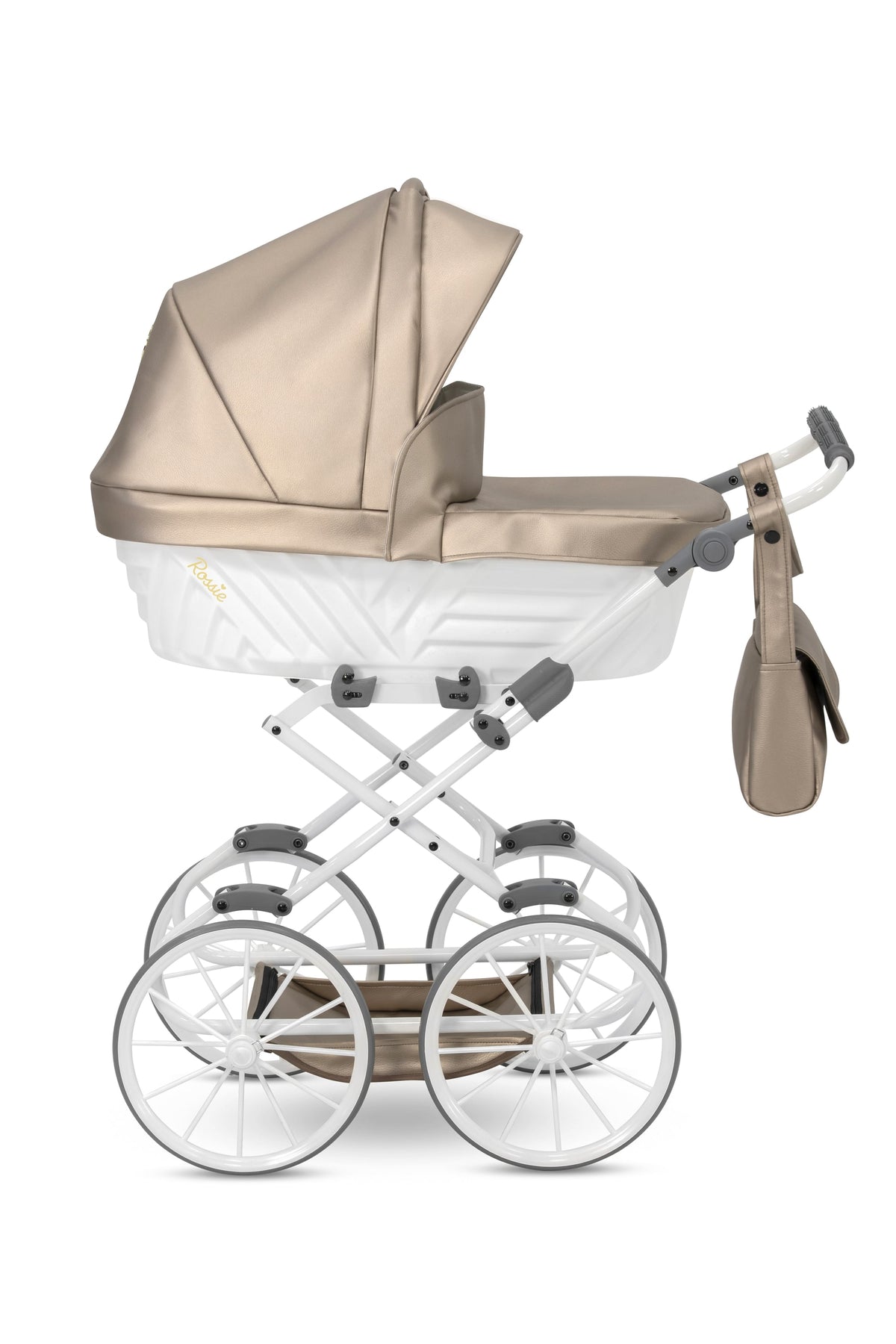Kunert Rossie Doll Pram – Cappuccino Metalic Eco – image 3