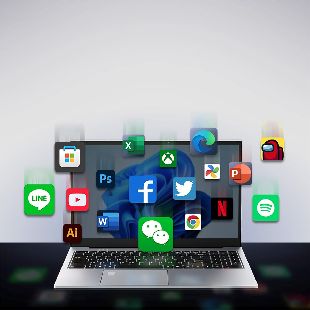 Blackview AceBook 8 Laptop 15.6" – Windows 11 Home, Grey - photo 7