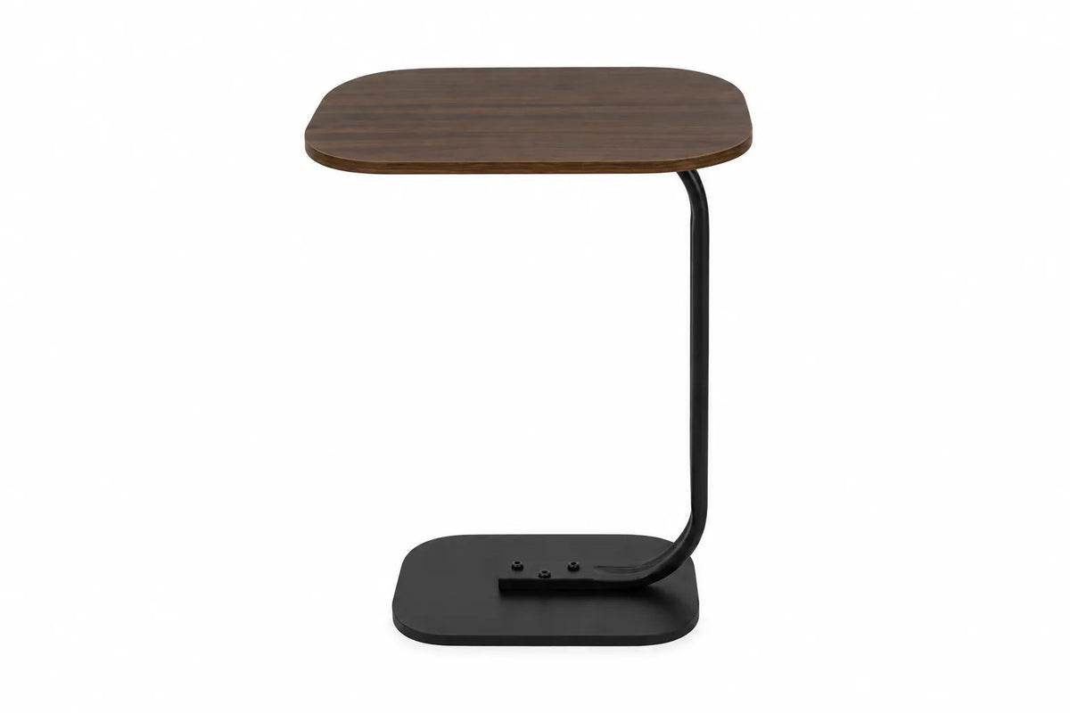 Kunert C-shaped side table Vero for sofa and laptop – brown - photo 2